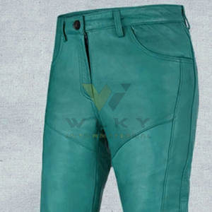 กางเกงหนังผู้ชายโลโก้สั่งทำพิเศษ ขายดีที่สุด ชุดลำลอง สีพื้น - Product Image 6