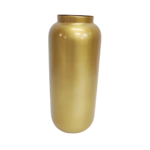 Jardinières élégantes en métal martelé de finition d'or avec la forme unique de cylindre parfaite pour les affichages floraux élégants à l'intérieur - Product Image 6