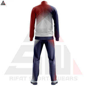 Sudaderas con capucha deportivas personalizadas OEM, chándal para hombres y mujeres, conjuntos de lana de alta calidad, temporada de otoño, logotipo personalizado, sublimación en blanco - Product Image 3