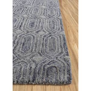 Tapis en laine géométrique gris et noir, tufté à la main, modèle Tra-14593, pour salon d'adolescents, couloir, motif rectangulaire, pour usage domestique - Product Image 4