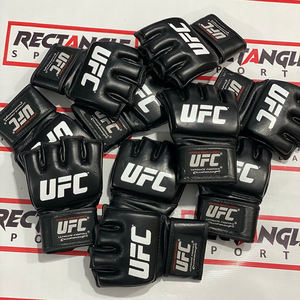 Prix de gros UFC Gants de sparring MMA personnalisés avec logo, demi-doigts, cuir véritable, gants d'entraînement UFC, Sanda, combat MMA - Product Image 4