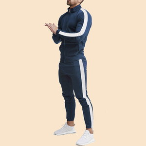 Ensemble de jogging de qualité supérieure Ensemble de pantalons de survêtement et sweat à capuche pour hommes avec logo de haute qualité Pantalon de survêtement en coton et ensemble de sweat à capuche zippé - Product Image 3