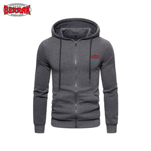 Sudadera con capucha de algodón orgánico para hombre, novedad de 2025, con logotipo personalizado bordado, cierre de cremallera, estampado de soplo transpirable para otoño - Product Image 1