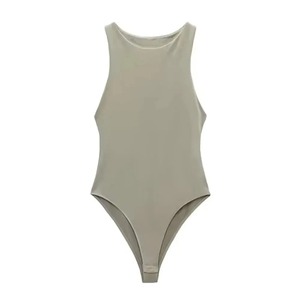 ชุดว่ายน้ำสตรีแบบลำลองออกแบบอย่างมีสไตล์สำหรับฤดูร้อนบอดี้สูทแบบชิ้นเดียวแขนกุดพรีเมี่ยม - Product Image 6