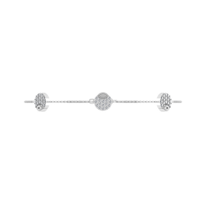 Pulsera Circular de Plata de Ley 925 con Moissanita, Chapada en Oro, Cadena Fina y Delicada, Joyería Clásica para Mujer, OEM ODM - Product Image 3