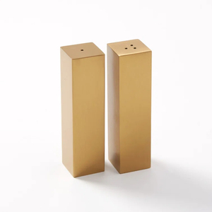 Salero y pimentero de alta calidad, acabado marrón de madera, diseño elegante, suministros para Salero y pimentero de alta calidad personalizados - Product Image 5