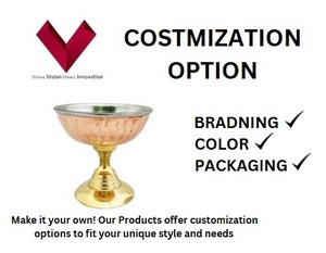 ถ้วยไอศกรีมทำจากทองแดงและเหล็กถ้วยไอศกรีมที่สมบูรณ์แบบสำหรับทุกโอกาสถ้วยใส่ไอศกรีมสำหรับขนมหวาน - Product Image 3