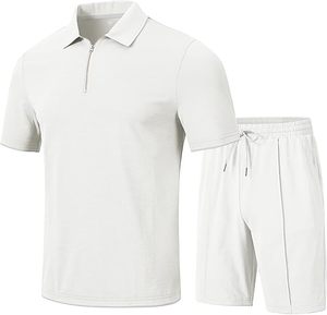 Ensemble deux pièces pour homme, été 2025, luxe léger, pantalon ultra-fin, chemise ample à manches mi-longues, style décontracté - Product Image 1