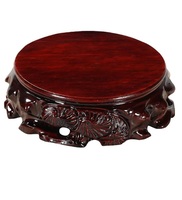 Piédestal de présentoir en bois massif en bois fait main chinois pour Vase Fishbowl Stone Buddha Statue Ornement Base