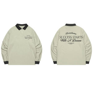 Vente en gros de chemise à manches longues grande taille pour hommes Summer High Street Tricoté de haute qualité Logo personnalisé durable - Product Image 1