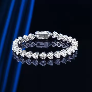 Lab Grown Diamond Everyday Elegance Diseñado para regalos Fiestas Sparkling Ethical10K Gold/925 Silver Tennis Bracelet 2,50 MM - Product Image 5