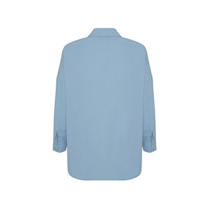 Blusa Casual de Popelina para Mujer Mavi, Cuello con Volantes, Corte Holgado, Estilo Vintage Y2K - Product Image 3