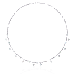 สร้อยคอเพชรที่ปลูกในห้องปฏิบัติการกำหนดเองใน10K 14K 18K คอลเลกชันเพชรมนต์ทองชั้นดี - Product Image 5