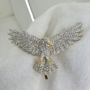 Offre Spéciale grand oiseau pendentif aigle 925 argent Sterling aigle Hiphop pendentif pour hommes - Product Image 1