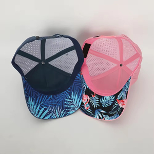 Gorras de poliéster de malla de rendimiento deportivo transpirable, gorra de Golf perforada con agujero cortado con láser, gorra de béisbol en blanco personalizada con logotipo personalizado - Product Image 6