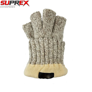 Men's SUPREX ENTERPRISES Wool Knitted Fingerless Ragg Gloves for Lining Touchscreen Needle Detection Cold Resistant Warm - Product Image 4