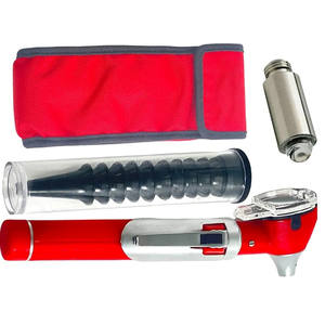 Otoscopio de Fibra Óptica Eléctrico de Calidad Alemana, Mini Otoscopio de Fibra Óptica, Acero Inoxidable, Puntas Adicionales, Estuche para Bombilla, Certificado CE - Product Image 5