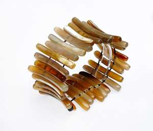 Bracelet en corne de buffle pour femmes, Design Unique, mode naturelle, couleurs naturelles, nouvelle collection - Product Image 3