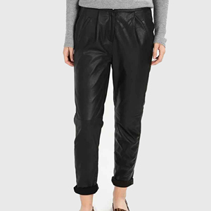 กางเกงหนังผู้หญิง ไซส์ใหญ่ สีดำ เอวสูง กระชับรูปร่าง ยกกระชับสะโพก ทรงเข้ารูป สำหรับเล่นกีฬาหรือใส่ในชีวิตประจำวัน รุ่นท็อป รอนเพ็กซ์ กางเกงหนังผู้หญิง - Product Image 2