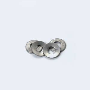 Rondelles à coins fraisés en acier inoxydable zingué, norme française NFE25-511, série DIN9250S, impression oblique double face - Product Image 3