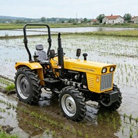 Tractor Agrícola de 35hp al Mejor Precio para Labranza y Preparación de Tierras, Mini Tractor Agrícola Chino de 4x4 con Ruedas, Mini Tractor de 35hp
