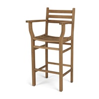 Chaise de bar haute moderne de luxe en teck durable pour l'extérieur, idéale pour la maison, les hôtels, les gymnases et les cuisines