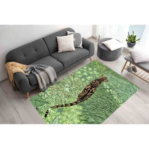 Tiger <b>Rug</b> Printed <b>Rug</b> - Modern Animal <b>Rug</b> for Office Decor,<b>Chenille</b> <b>Rug</b> - Product Image 3