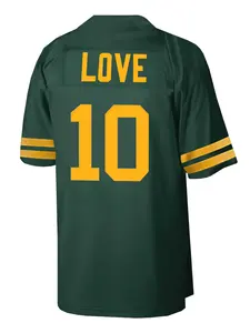 Camiseta de entrenamiento para hombre de Green Bay Packers, uniforme de fútbol americano y rugby, bordado, cosido, manga corta, estampado - Product Image 3