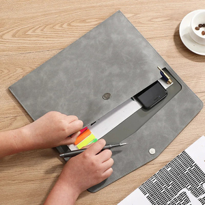 ปกแฟ้มหนังแข็งขนาด A4โลโก้ที่กำหนดเองได้ - Product Image 3