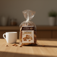 Délices Traditionnels 250g X 6pcs Biscuits Cantucci en forme de barre, d'amandes douces fermentées, en sachet