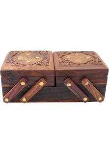 Ornements classiques traditionnels boîte de rangement de bijoux faite à la main personnalisée boîte à bijoux décorative boîte à bijoux de mariage à la maison - Product Image 6