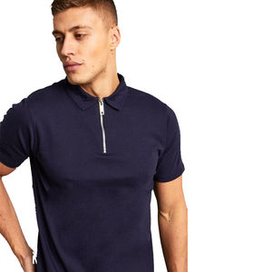 Camisetas de Verano para Hombre, Manga Corta, Sólidas, Transpirables, Tejidas, de Alta Calidad, con Cierre, Último Estilo - Product Image 6