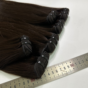 Top qualité Double dessiné extrémité épaisse vierge cheveux humains génie trame mince doux Remy Invisible Machine trame Extension de cheveux - Product Image 5