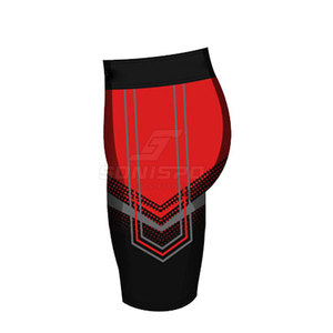 Shorts de MMA pour hommes SONISPO, noir, rouge, gris, imprimé par sublimation, ajustés, évacuant l'humidité, vêtements de sport de combat - Product Image 5
