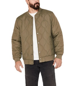 Veste d'hiver matelassée OEM personnalisée manteau long vierge rembourré de couleur marron vestes pour hommes de haute qualité à vendre - Product Image 5