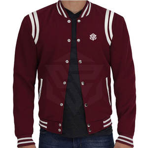 Veste Lettermen à col montant léger sur mesure pour hommes nouveau manteau d'hiver de haute qualité de style High Street - Product Image 1