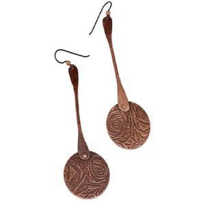 2026 chine sur pas cher prix pur texturé cuivre Antique indien géométriquement cuivre patine boucles d'oreilles pour les femmes du New Jersey - Product Image 5
