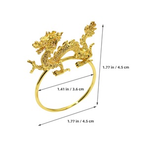 Servilletero con diseño de animales dorados, accesorio de Decoración de mesa elegante para el hogar, comedor, boda y fiesta, decorativo elegante y único - Product Image 6