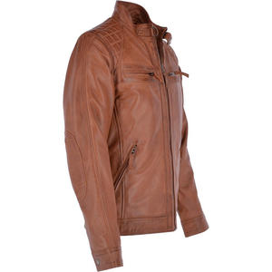 Diseño OEM de alta calidad de los hombres de moda chaquetas de cuero chaqueta de cuero original de moda chaqueta de cuero de tamaño personalizado para los hombres - Product Image 2