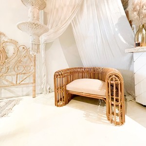 Juego de Sillones y Sofás de Ratán Natural Hechos a Mano para Sala de Estar, Sillones Individuales y Dobles, Muebles para el Hogar - Product Image 3