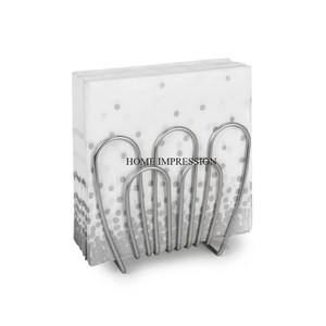 Porte-serviettes de Table de ferme en acier inoxydable fabriqué en argent Ware décoratif porte-serviettes de fête pour usage régulier ménage - Product Image 1