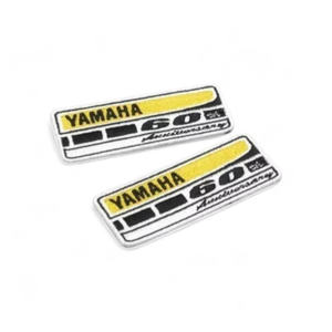 Yamaha N15TA007Y200 <b>Sew</b>-on <b>Badge</b> 60th Anniversary Edition Rectangle Pattern 2 Pcs 6.53.5 cm - Product Image 1