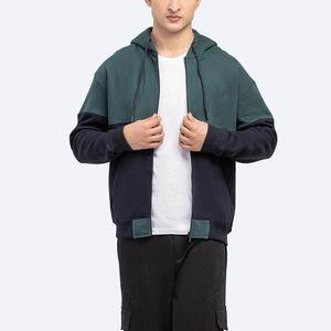 Sudadera con capucha y cremallera de algodón pesado para Calle, diseño personalizado, ajuste de gran tamaño, servicio de fábrica OEM GSM alto - Product Image 1