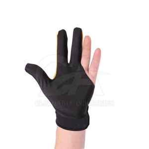 Guantes de Snooker de Nailon OEM para Juego de Precisión, 3 Dedos, Accesorios de Billar, Guantes de Snooker de Nailon Duraderos Antifricción - Product Image 3
