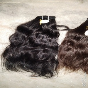 Extensiones de Cabello Humano Natural Sin Procesar, Remy Sedoso y Ondulado, de Templo del Sur de la India, Doble Trama - Product Image 1