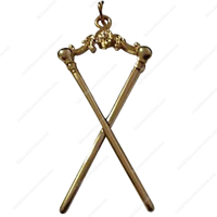 Masonik REGALIA sipariş ATHELSTAN kare ve pusula mücevher-mason altın yaka mücevher