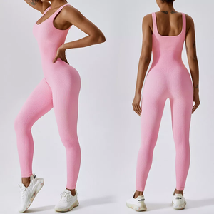 Mono Deportivo Largo sin Mangas para Mujer, Resistente al Agua, de Spandex/Nylon, con Cintura Elástica Personalizada, para Yoga y Ejercicio - Product Image 2