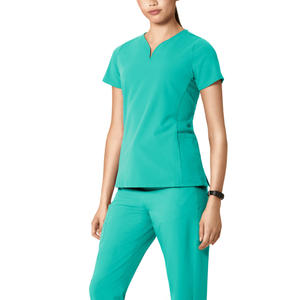Uniformes Médicos para Mujer con Logotipo Personalizado, Cuello en V Curvo, Tallas Grandes hasta XL, Uniformes de Enfermera, Fabricante Directo, Quirúrgicos - Product Image 5