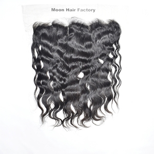 Fournisseur de cheveux indiens de qualité supérieure, cheveux humains bruts non traités, frontal ondulé, couleur naturelle, cuticules alignées, vierge, vente en gros par l'exportation - Product Image 6