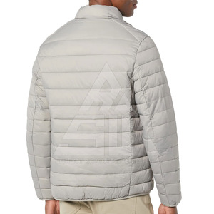 Veste matelassée à manches longues pour homme, nouvelle arrivée d'hiver, col montant, logo frontal, respirante et légère - Product Image 2